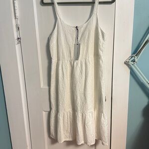Lucky Brand White Eyelet Sundress.